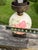 Vintage "Gone With the Wind” Hurricane Parlor Lamp Double Globe Pink Roses For Sale - Image 10 of 11