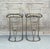 Art Deco 1980s Attributed to Design Instite of America Bronze Finish Memphis Bar Stools For Sale - Image 3 of 4