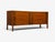 Wood Edmond Spence, Concave Dresser, Stained Wood, Brass, Sweden, 1950s For Sale - Image 7 of 17
