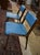 Mid Century Modern Thonet Bentwood Blue Upholstered Side Chairs - a Pair For Sale - Image 6 of 13