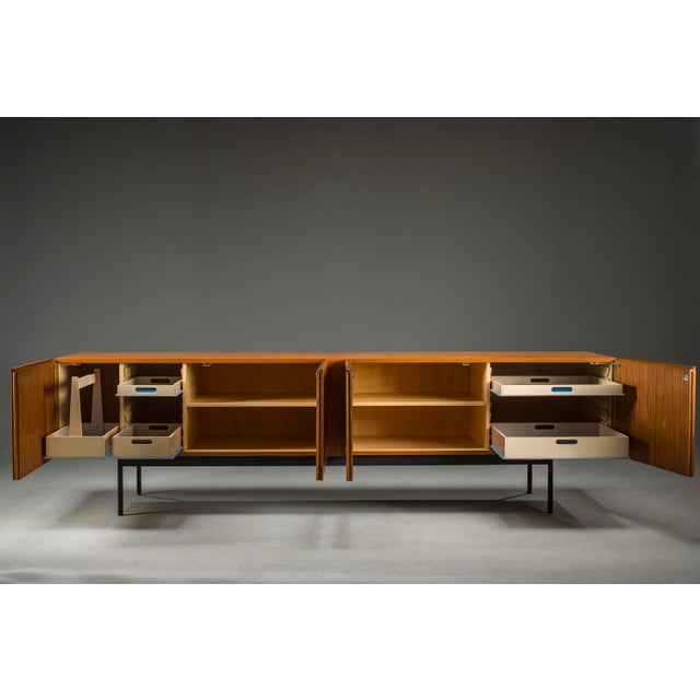 A rare, antique chest of drawers, model b40, designed by dieter waeckerlin for behr, germany, 1960s. a minimalist...