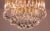 Art Nouveau The White Crown, Murano Chandelier White and Purple Drops, 1960s For Sale - Image 3 of 13
