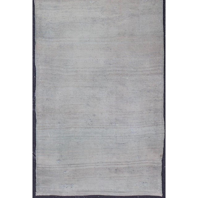 Shabby Chic Vintage Turkish Kilim Runner in Soft Pastel Tones 2'10 X 9'3 For Sale - Image 3 of 11