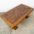 1960s Mid Century Modern Coffee Table Oak Tile Large Brutalist Rolling Rustic For Sale - Image 5 of 11