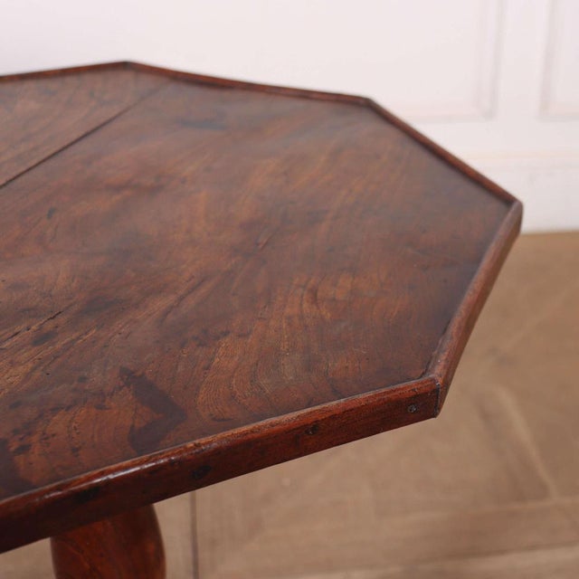 Wood Vintage English Occasional Lamp Table For Sale - Image 7 of 8