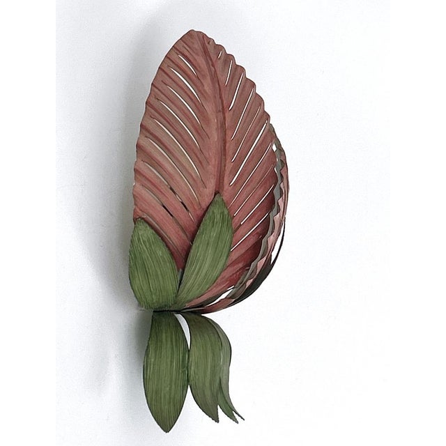 Mid-Century Double Leaf Floral Sconce by Holländer Leuchten, Germany, 1970s For Sale - Image 11 of 18