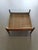 Denmark vintage teak coffee table 70's80 x 80 x 40 cm with rattan basket