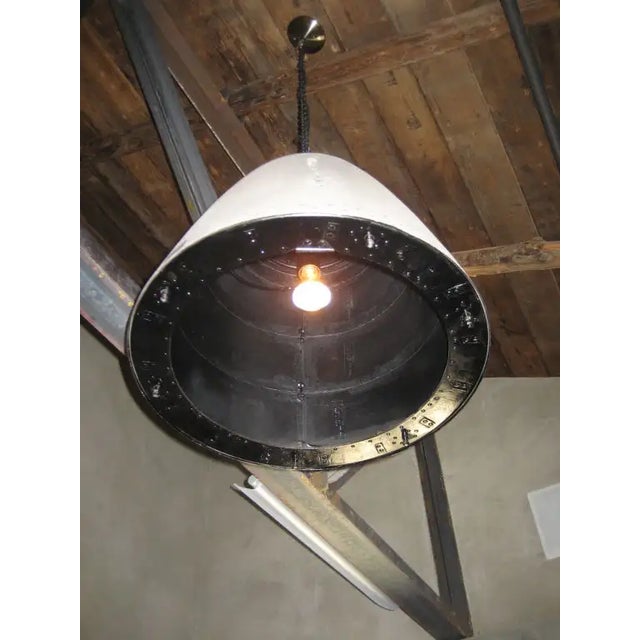 1960s Pair of Vintage Airplane Nose Cone Lanterns, Belgium, C. 1965 For Sale - Image 5 of 6