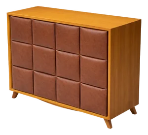 Gilbert Rohde for Herman Miller Modern Upholstered Chest 4140 - Art Deco Style