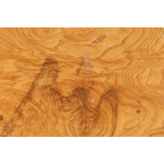 Mid Century Modern Milo Baughman Style Burlwood Cube Side Table, 1970s For Sale - Image 13 of 18