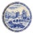 Early 19th Century Georgian Spode Blue White Transfer-Ware Tazza/Footed Plate ‘Bridge of Lucano’ Mediterranean Series For Sale