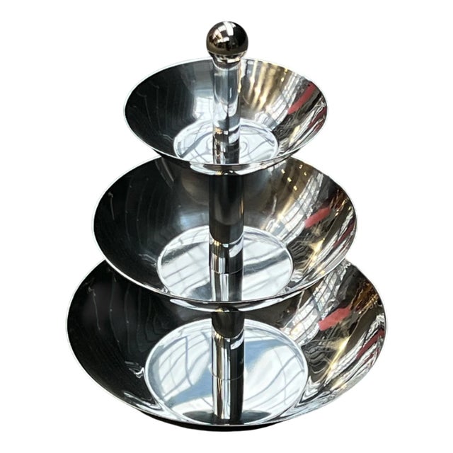 Tall Steel Stand, 1990s For Sale