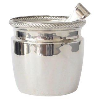 Mercurio Ice Bucket & Tongs from Alessi, 1970s For Sale