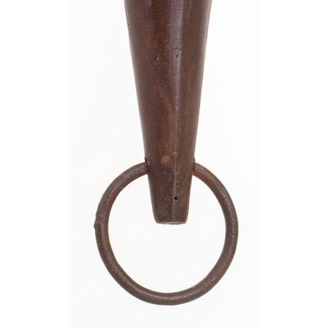 Black American Wrought Iron Six-Light Chandelier For Sale - Image 8 of 11