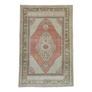 Turkish Vintage Rug 4'3" x 6'6" #17504 For Sale