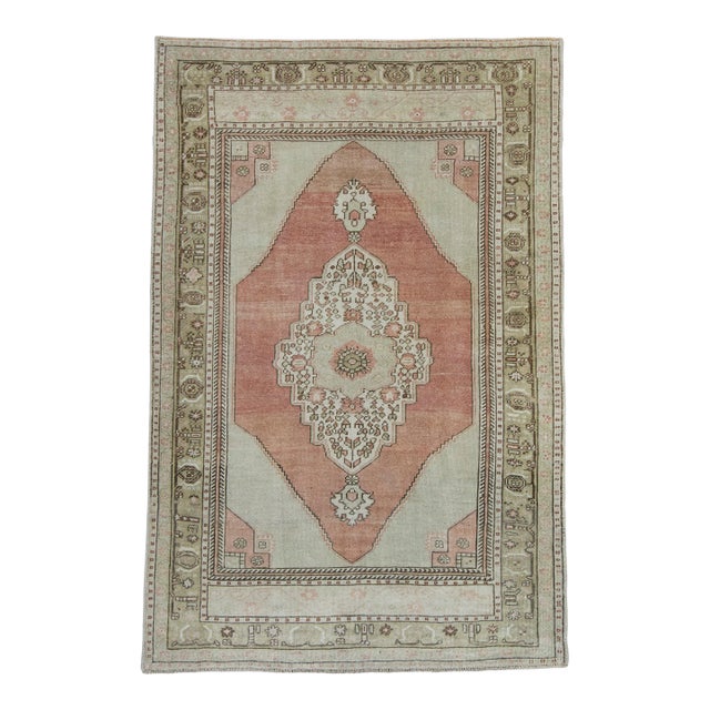 Turkish Vintage Rug 4'3" x 6'6" #17504 For Sale