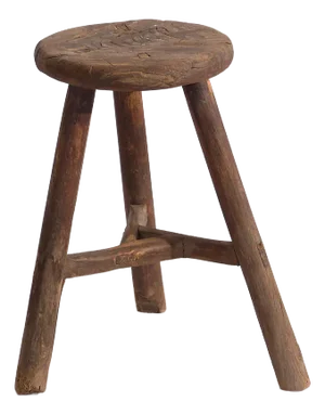 Antique Primitive Style Stool, 1900