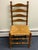 Set of 8 Solid Cherry Ladderback Rush Seat Dining Chairs - Attributed to Pennsylvania House For Sale - Image 4 of 12