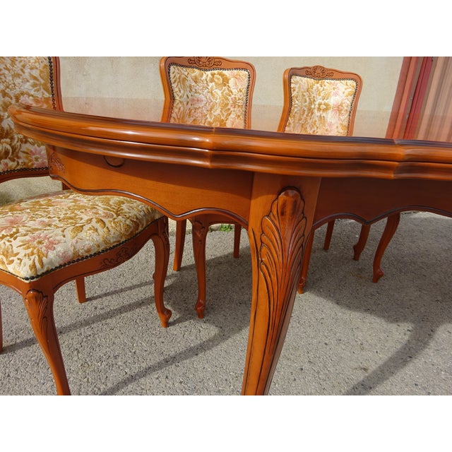 Wood Regency Oval Extendable Dining Table, 1980s For Sale - Image 7 of 18