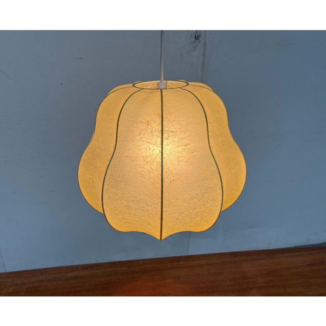 Mid-Century Modern Cocoon Pendant Lamp by Friedel Wauer for Goldkant Leuchten, 1960s For Sale - Image 17 of 18