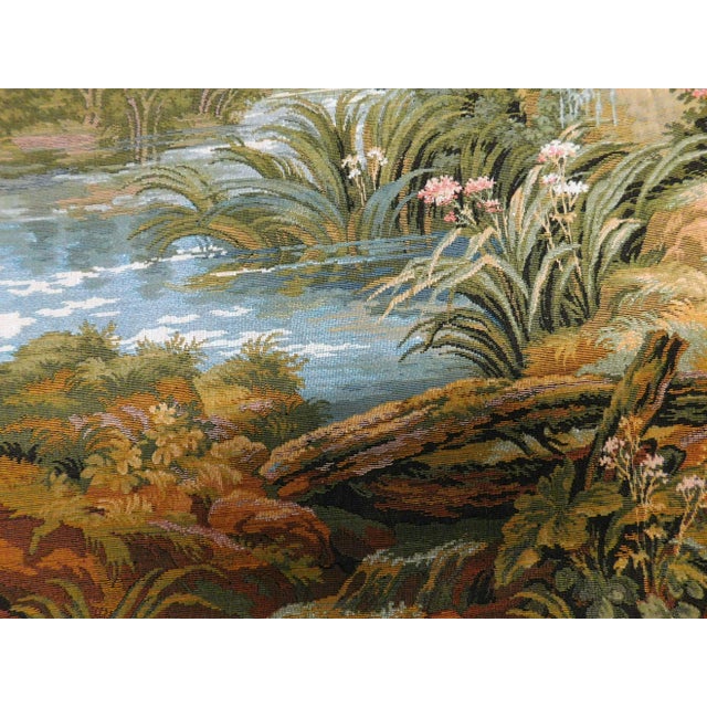 Vintage French Wall Hanging Tapestry. For Sale - Image 10 of 12