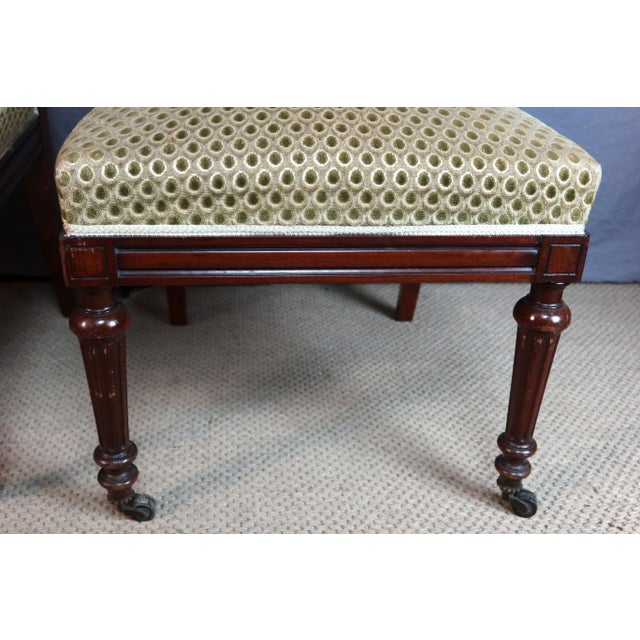 Napoleon III Chair in Walnut, Set of 8 For Sale - Image 6 of 12