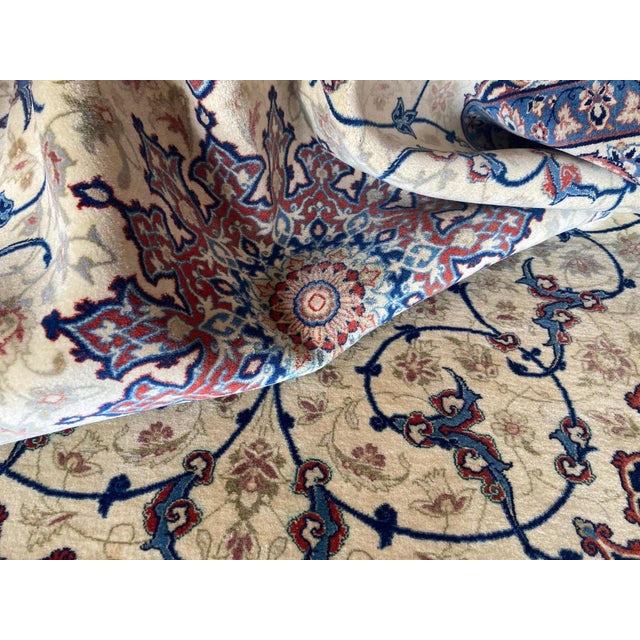 Vintage Isfahan Rug, 1940s For Sale - Image 9 of 13