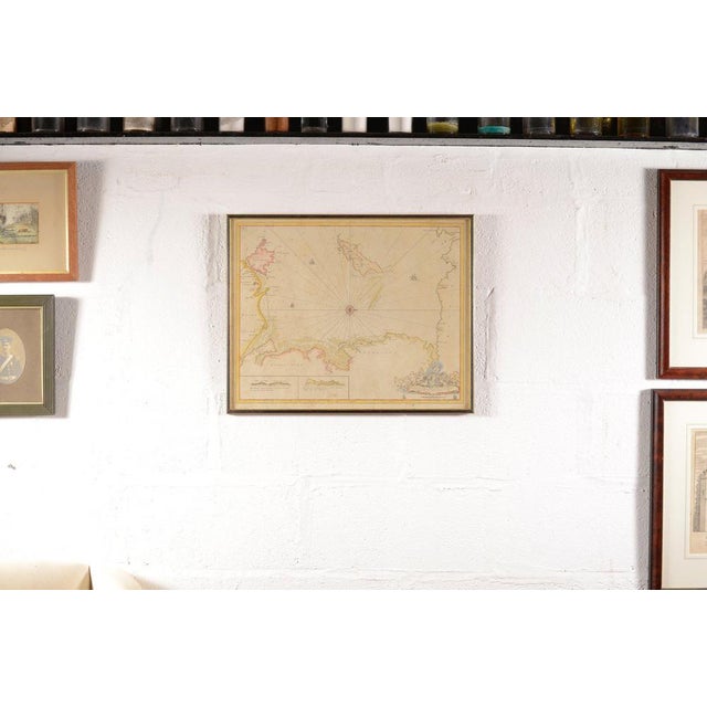 Antique Isle of Man Sea Chart by Capt. Greenvile Collins, 1750 For Sale - Image 3 of 4