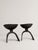 An exceptional pair of vintage Brutalist pricket candlesticks showcasing remarkable sculptural presence and heavy artisan...
