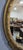 Glass Vintage English Gilt Oval Mirror For Sale - Image 7 of 8