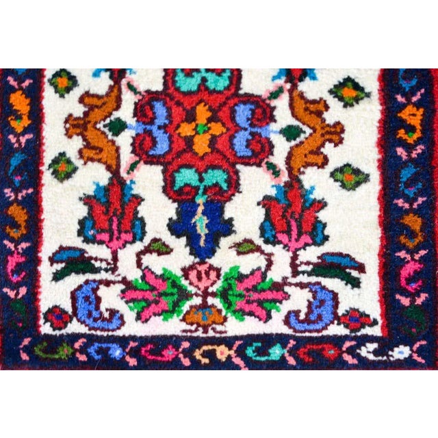 Textile Late 20th Century Vintage Hamadan Rug For Sale - Image 7 of 12