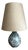 Ceramic Floral Table Lamp For Sale