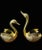 Large scale sculptural metal brass swan, simply gorgeous, restored to its original glory days. They are made/signed Korea...