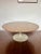 A 1950s Mid Century Original Pedestal Tulip Coffee Table With a Walnut Top by Eero Saarinen for Knoll Associates For Sale - Image 10 of 13