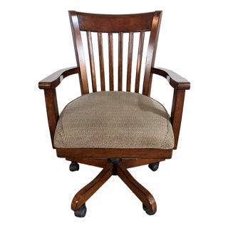 Riverside Furniture Traditional Wood Swivel Desk Chair For Sale