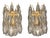 Vintage Italian Clear Murano Glass Poliedri Wall Sconces, 1990, Set of 2 For Sale