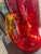 Mid 20th Century Mid 20th Century Crackle Glass Amberina Pitcher After Blenko, Rainbow or Pilgram Glass For Sale - Image 5 of 9