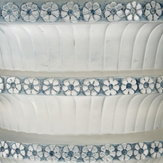 René Lalique - Chevreuse Vase, 1930 "Chevreuse" vase in white glass with a blue patina by René Lalique, created in 1930....
