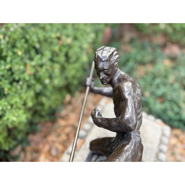 1930s French Art Deco Bronze Sculpture For Sale - Image 12 of 14