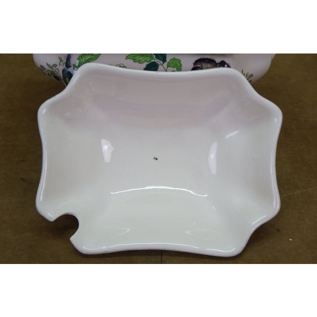 Antique Masons Ironstone Paynsley Soup Serving Tureen W Ladle & Underplate - 3 pcs For Sale - Image 13 of 18