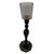Mid-Century Modern Hand Cast Bronze Candle Holder W/ Reticulated Pierced Silver-Plated Lamp Shade For Sale - Image 3 of 7