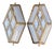 Vintage Brass and Cut Glass Lamps, 1970s, Set of 2 For Sale