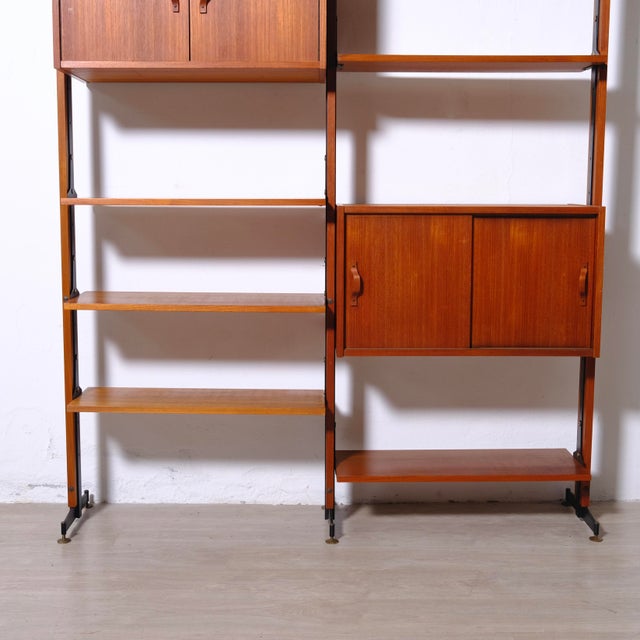 Italian Teak Bookcase, 1960s For Sale - Image 13 of 18
