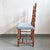 Mid-Century Modern Vintage Chair in Carved Wood and Velvet, 1950s For Sale - Image 3 of 17