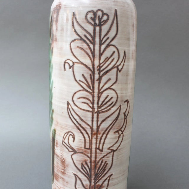 Vintage French Ceramic Flower Vase by Michel Barbier, 1960s For Sale - Image 11 of 15