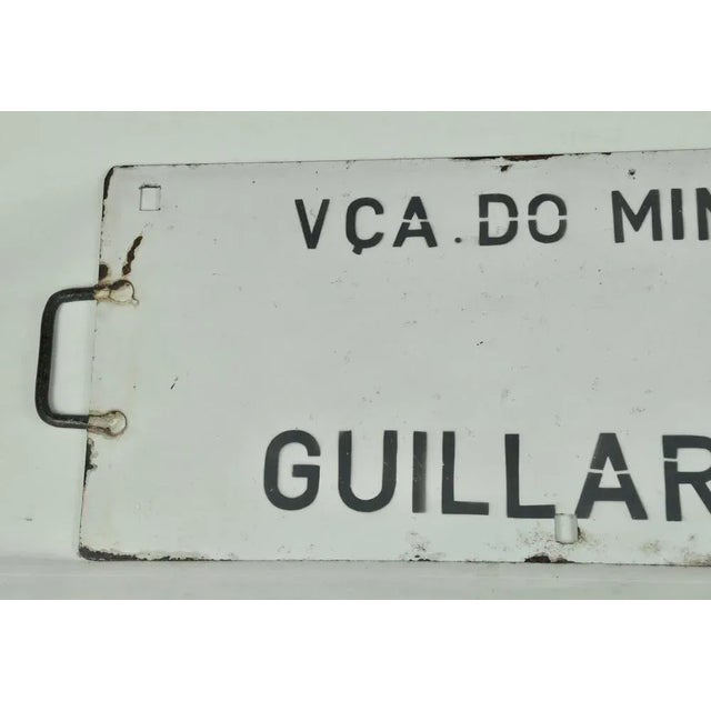 1960s Train Directional Sign in Iron For Sale - Image 5 of 8
