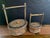 1920s Antique Chinese Bamboo & Rattan Baskets- Set of 2 For Sale - Image 5 of 10