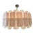 Bespoke Modern Murano Glass Drum Chandelier in Pink and White For Sale