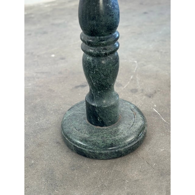 1980s Green Marble Bistro Table For Sale - Image 12 of 12