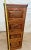 Brown Vintage Dark Tiger Oak File Cabinet Four Locking Drawers, Paneled Sides Legal For Sale - Image 8 of 11